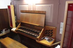 Schönbach, Wallfahrtskirche Maria Rast, Spieltafel.jpg