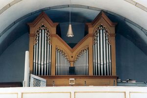 Schlanders-Göflan, St Martin, Orgel, Prospekt.jpg