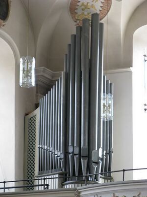 Schwäbisch Gmünd, St. Franziskus, Pedalwerk.JPG