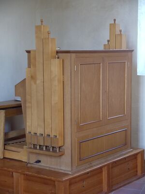 Seeburg, Dorfkirche, Prospekt.JPG