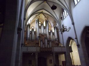 St. Ottilien, Klosterkirche Hauptorgel.JPG