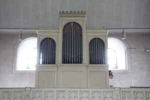 Staudernheim, kath St Johannes Baptist, Orgel, Prospekt.JPG