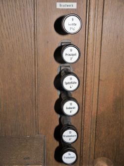 Travemünde, St. Georg, Register.JPG