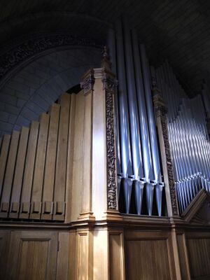 Zürich-Enge, reformierte Kirche, Detail.JPG